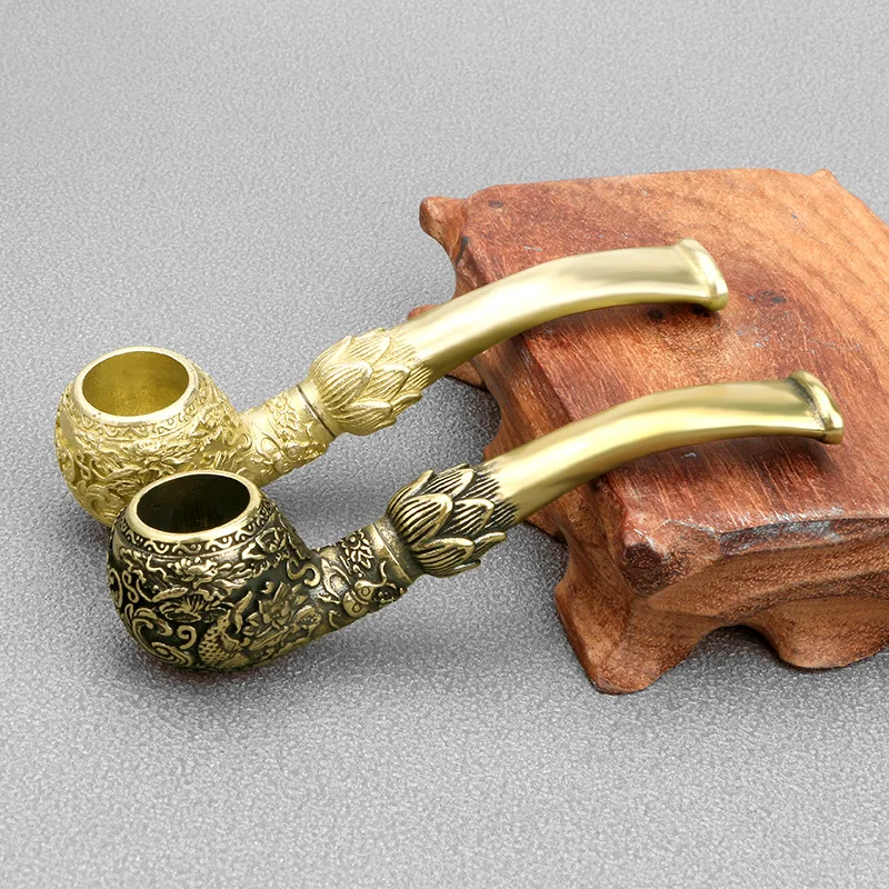 Vape Decoration - Pipa de latón tallada a mano