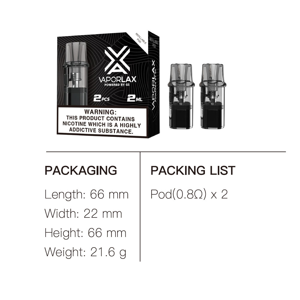 VaporLax Nano cartucho de 2ml  - Vaping Area reseña y precio