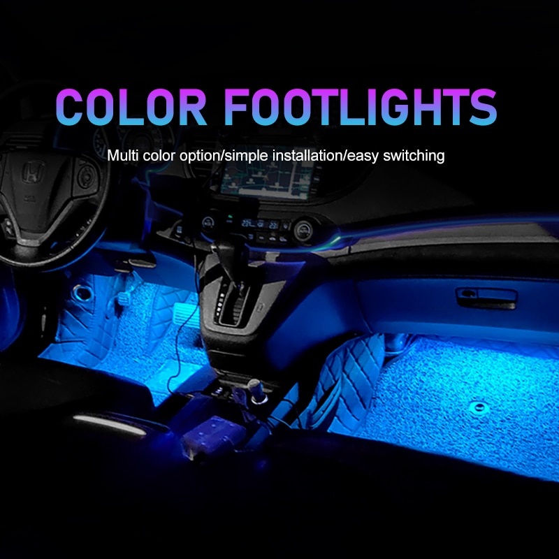 Luz de pie de neón para coche, - Vape Decoration reseña y precio