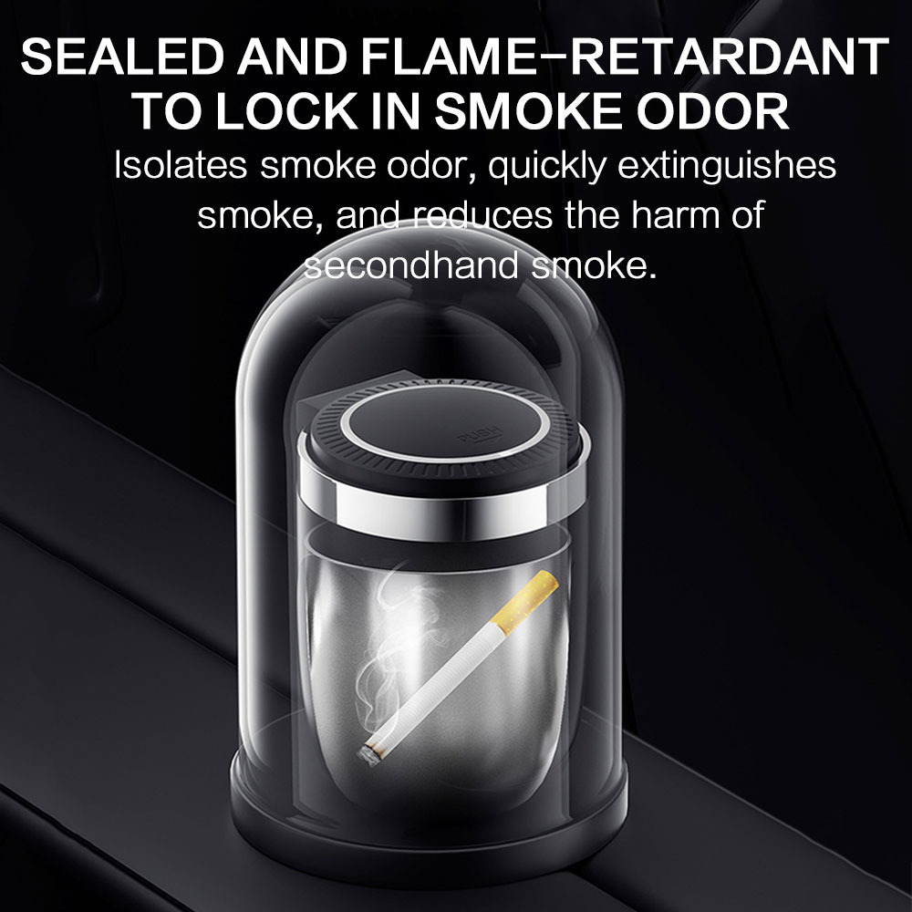Cenicero para coche con luz LE - Vape Decoration reseña y precio