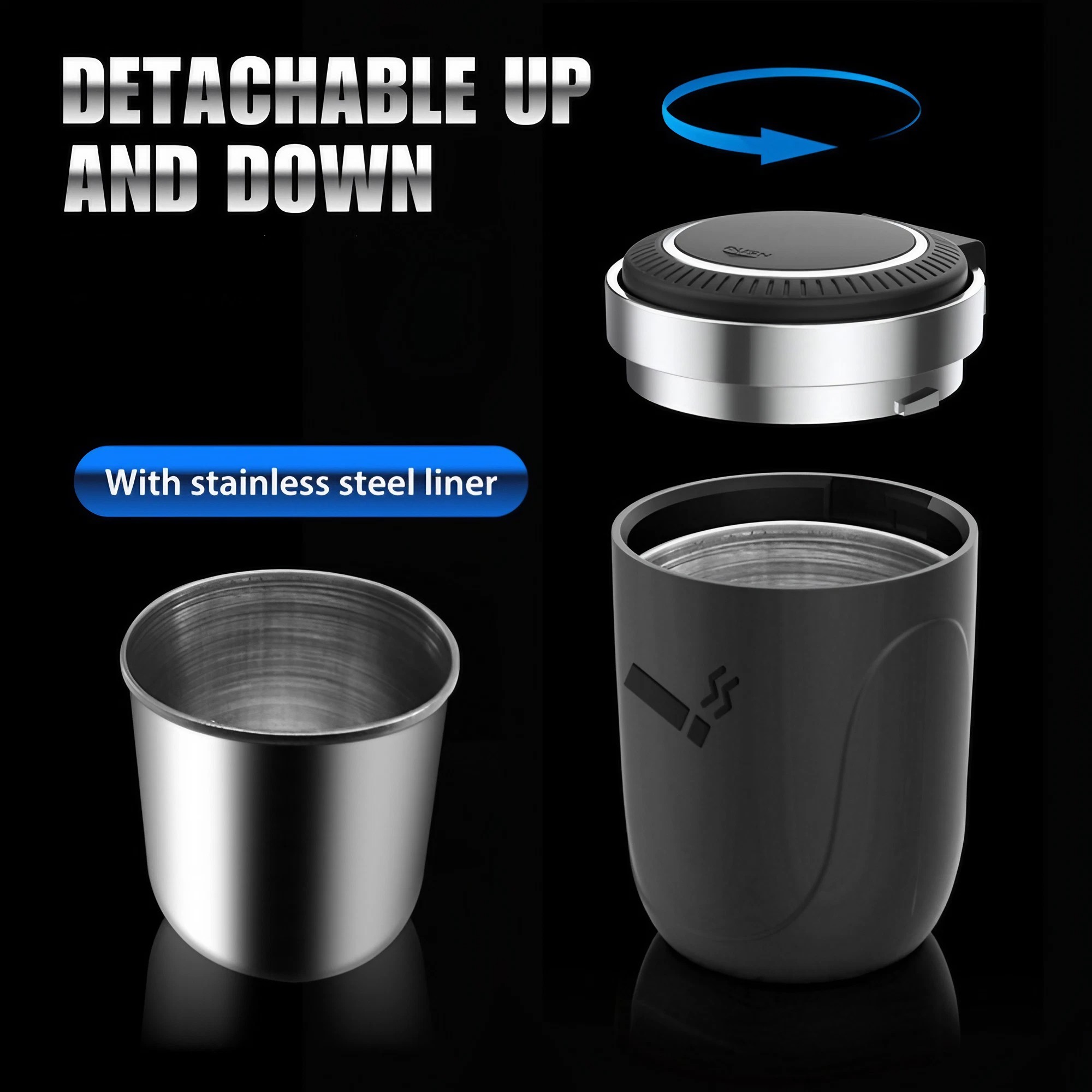 Cenicero para coche con luz LE - Vape Decoration reseña y precio